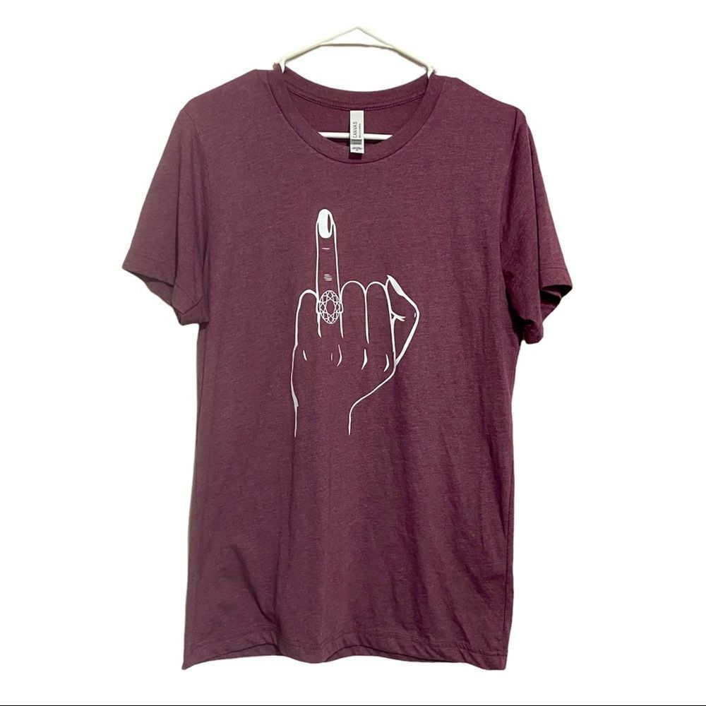 Bella Canvas Ring Finger Flip Off Tee Shirt